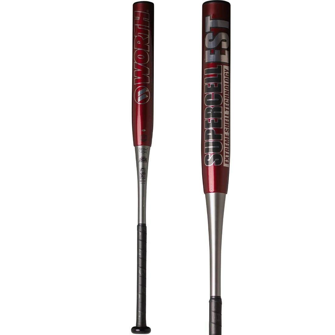 2023 Worth SUPERCELL EST 15" USSSA & USA Slowpitch Softball Bat: WSCRED