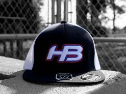 HB Sports Headbanger Sports I8501 Cap America Flexfit Performance Trucker Mesh Back Hat: Black / White / RWB