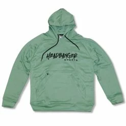 HB Sports Inc. Headbanger Sports Performance Fleece Line Hoodie W/ Kangaroo Pocket: Seafoam Green