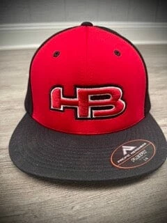 HB Sports Exclusive ES342 Fitted Baseball And Softball Hat: Wolfpack