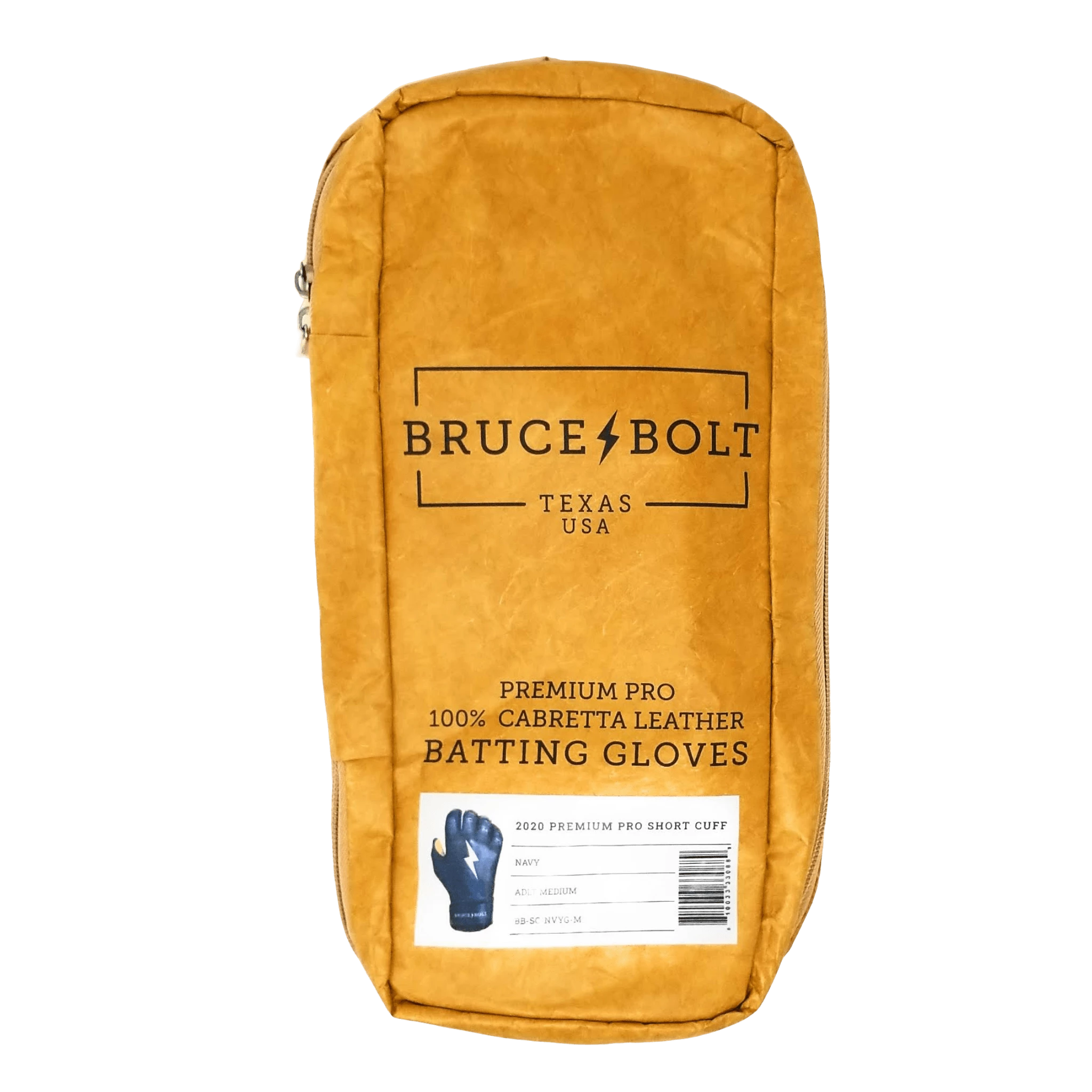Bruce Bolt PREMIUM PRO Short Cuff Batting Gloves: Navy - Image 7