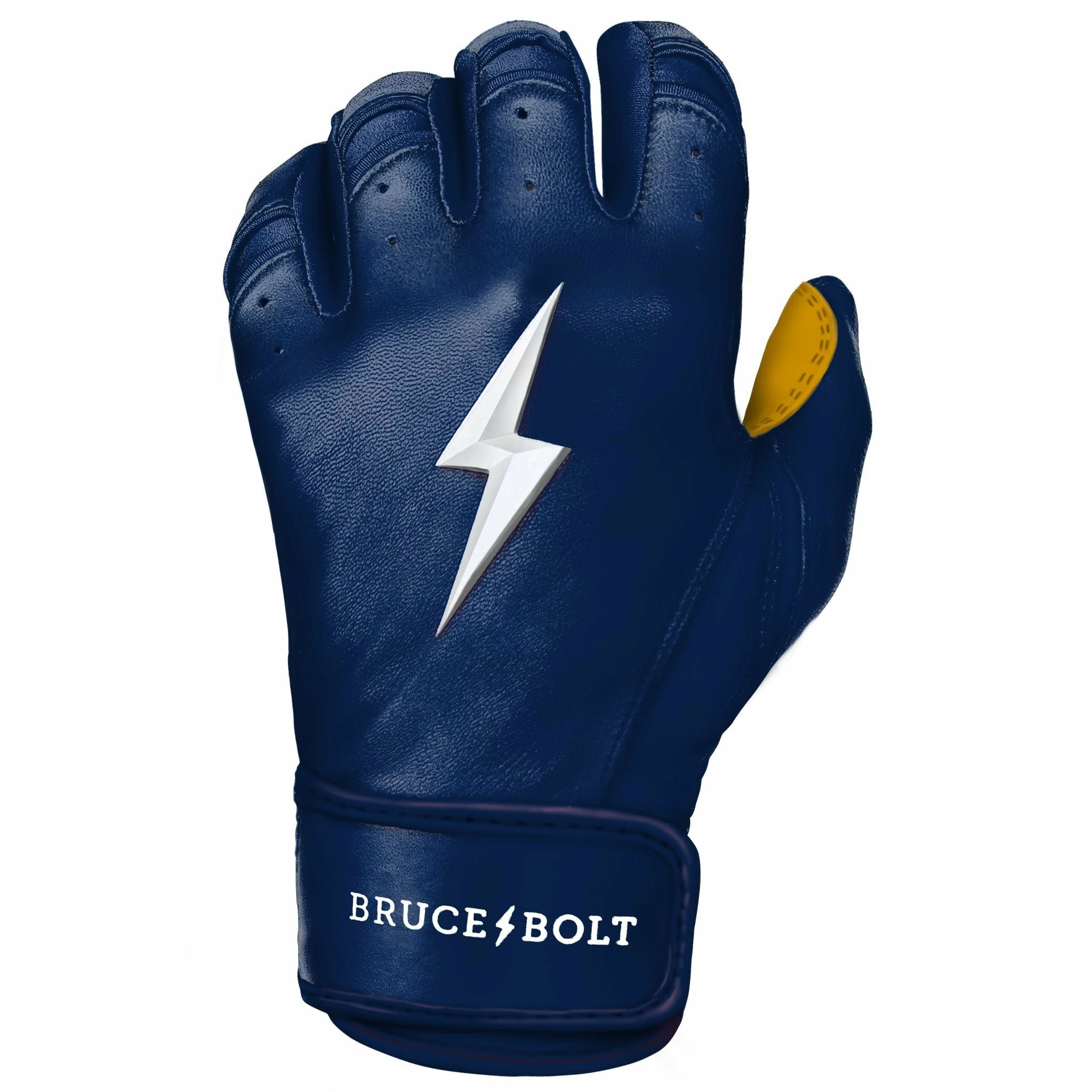 Bruce Bolt PREMIUM PRO Short Cuff Batting Gloves: Navy - Image 8