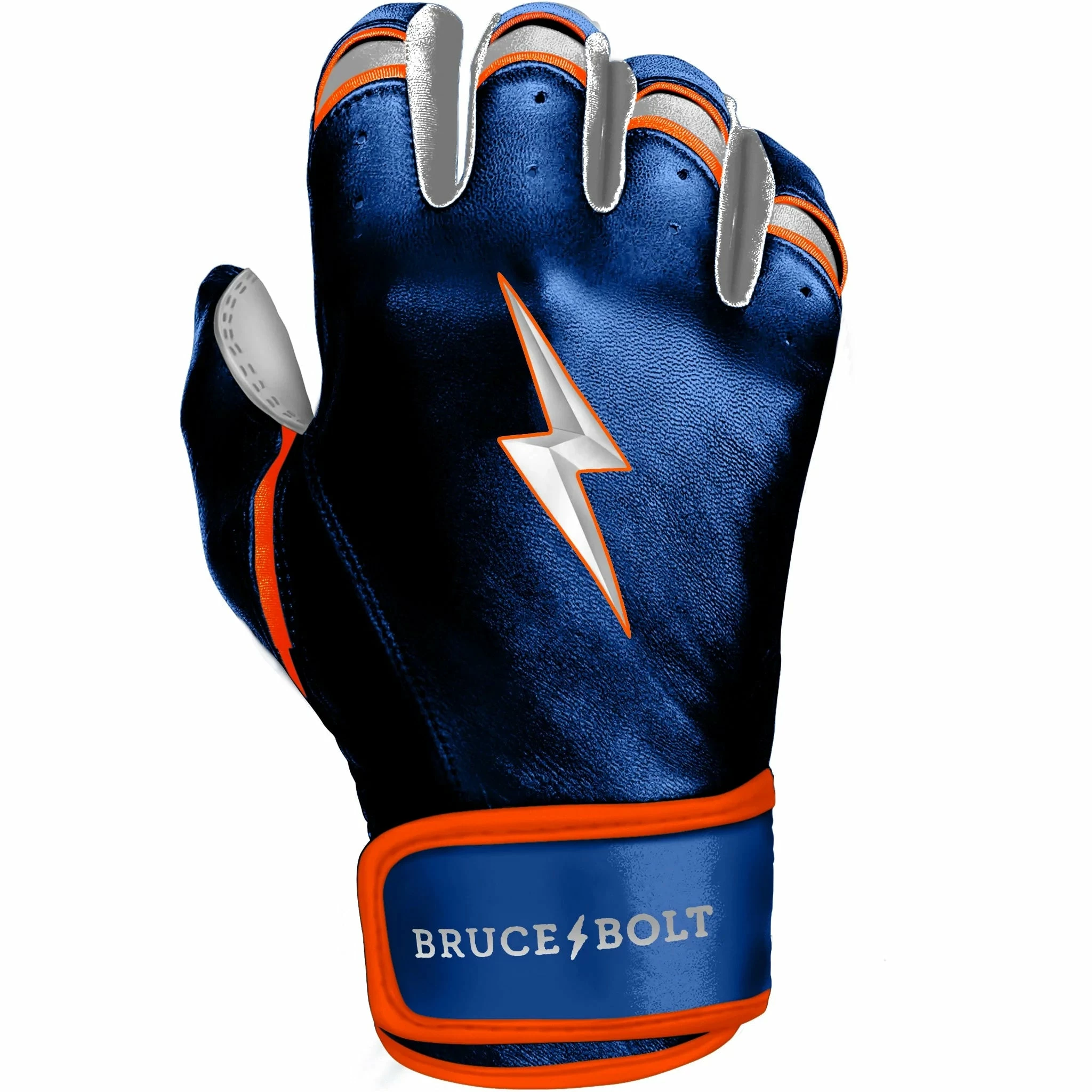Bruce Bolt PREMIUM PRO NIMMO Short Cuff Batting Gloves: Blue - Image 2