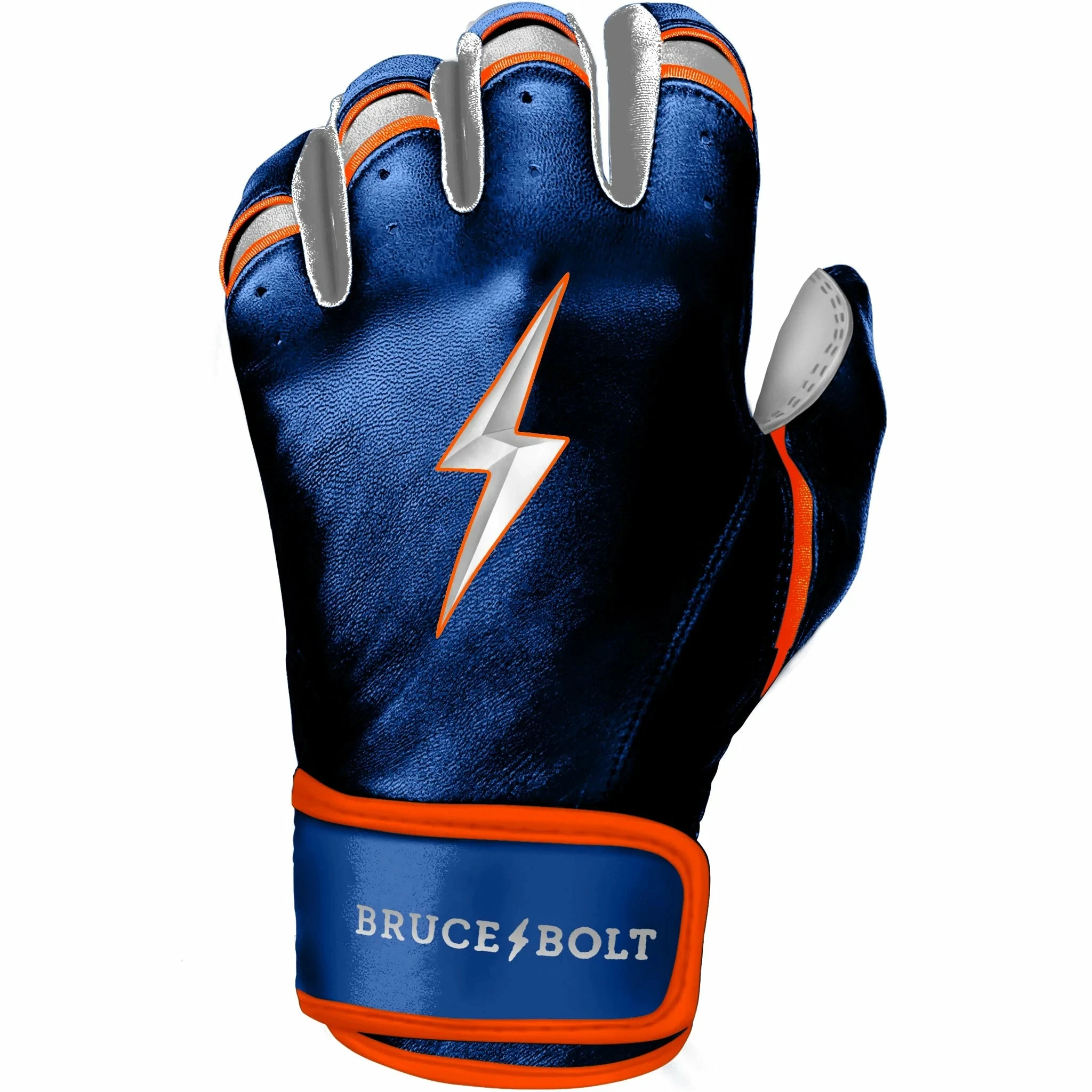Bruce Bolt PREMIUM PRO NIMMO Short Cuff Batting Gloves: Blue - Image 4