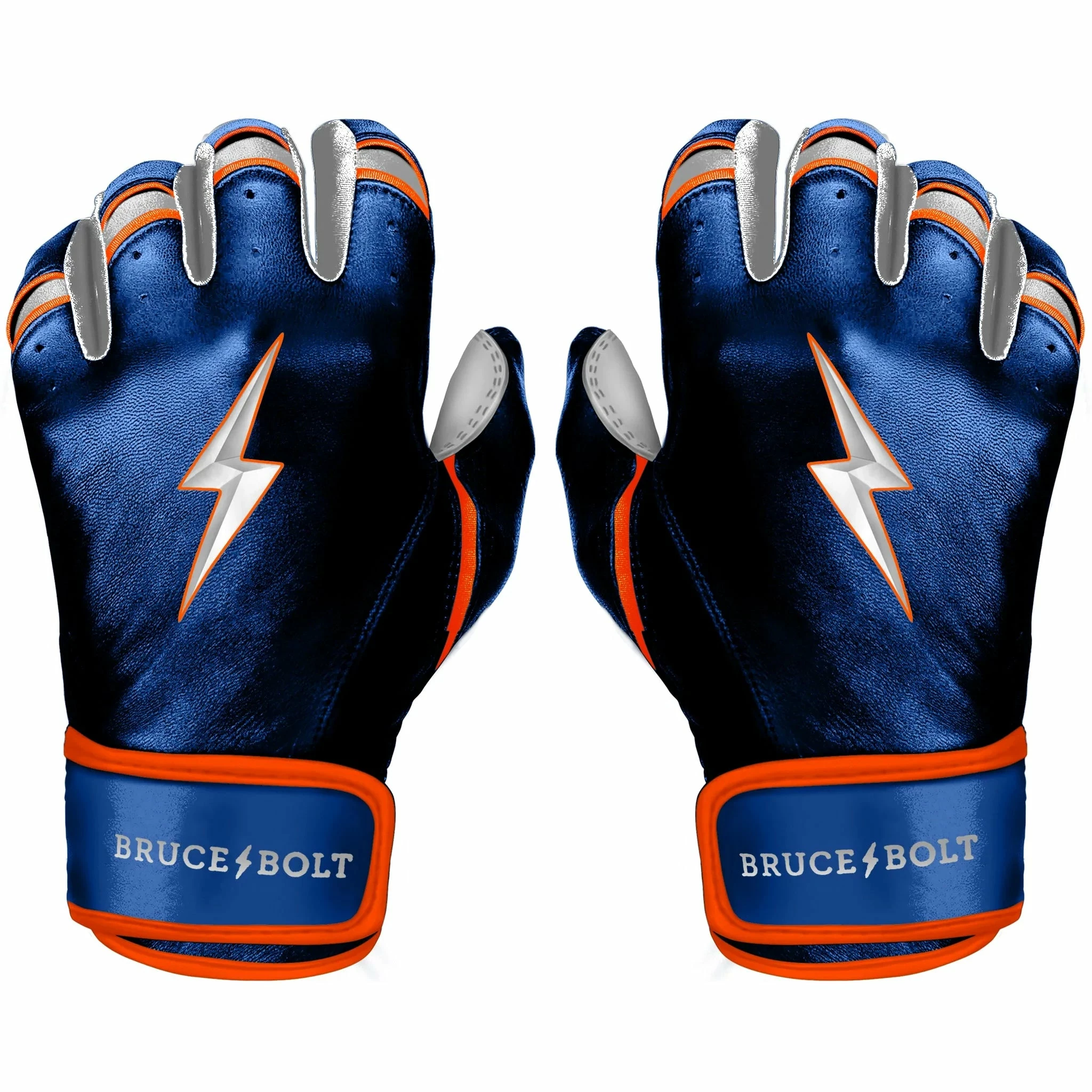 Bruce Bolt PREMIUM PRO NIMMO Short Cuff Batting Gloves: Blue